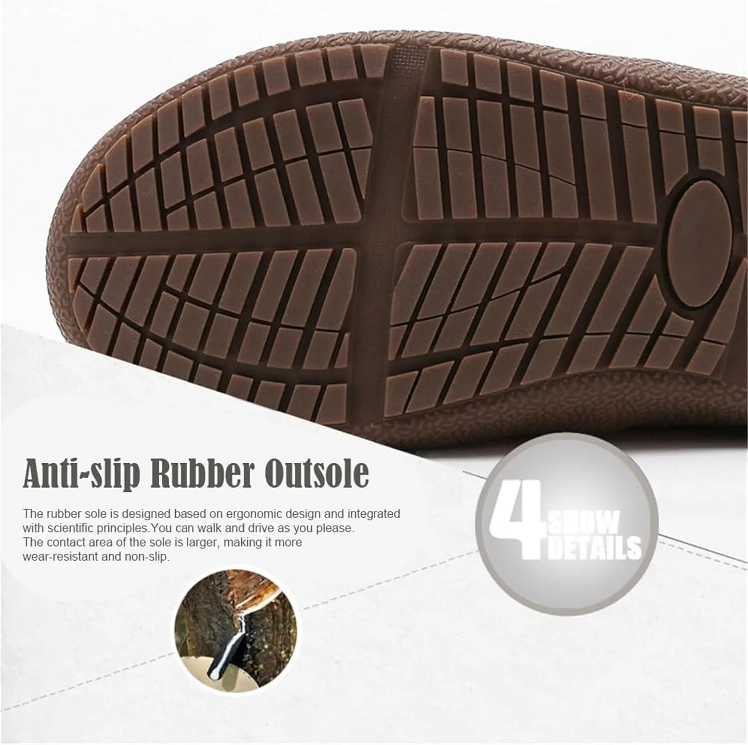 Shoes Men Waterproof, Womens Shoes Snow Ankle Boots, Boots Warm Plush Lined Anti-Slip