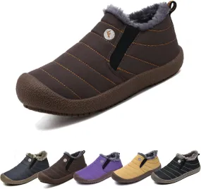Shoes Men Waterproof, Womens Shoes Snow Ankle Boots, Boots Warm Plush Lined Anti-Slip