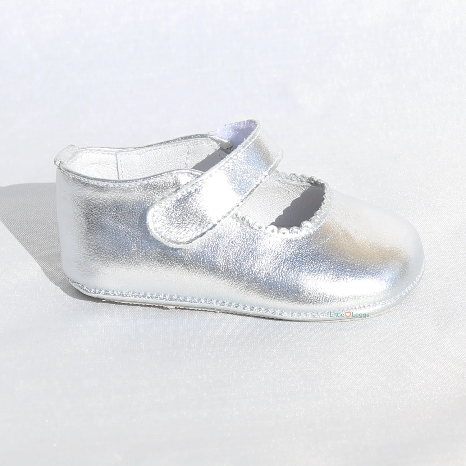 Silver Leather Mary Jane Pre-Walker