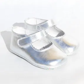 Silver Leather Mary Jane Pre-Walker