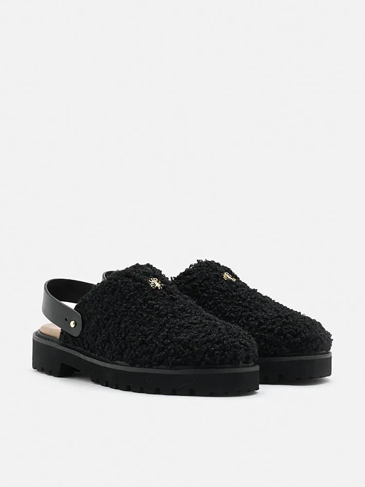 Tania Strapped Fur Mules