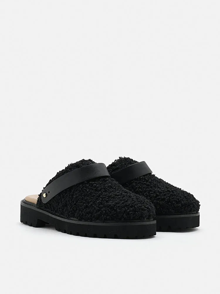Tania Strapped Fur Mules