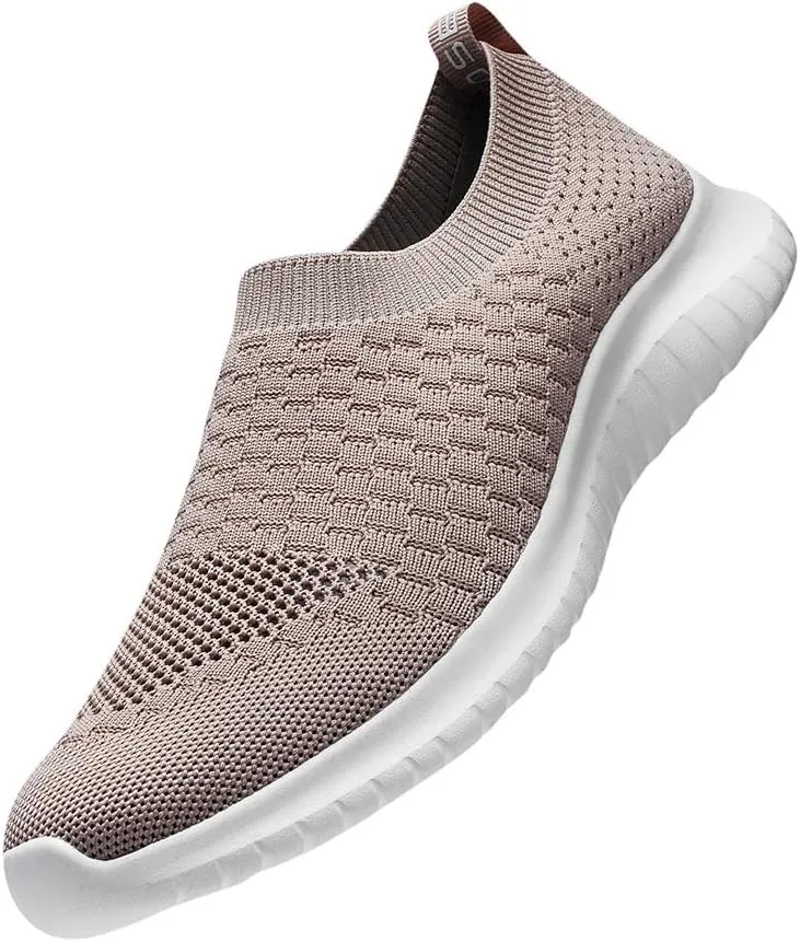 TIOSEBON Women's Athletic Walking Shoes Slip On Casual Mesh-Comfortable Tennis Workout Sneakers
