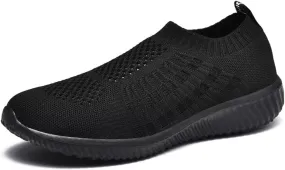 TIOSEBON Women's Athletic Walking Shoes Slip On Casual Mesh-Comfortable Tennis Workout Sneakers
