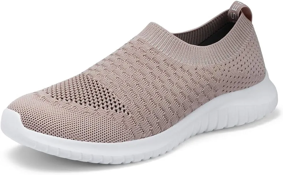 TIOSEBON Women's Athletic Walking Shoes Slip On Casual Mesh-Comfortable Tennis Workout Sneakers