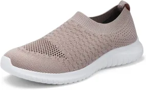 TIOSEBON Women's Athletic Walking Shoes Slip On Casual Mesh-Comfortable Tennis Workout Sneakers