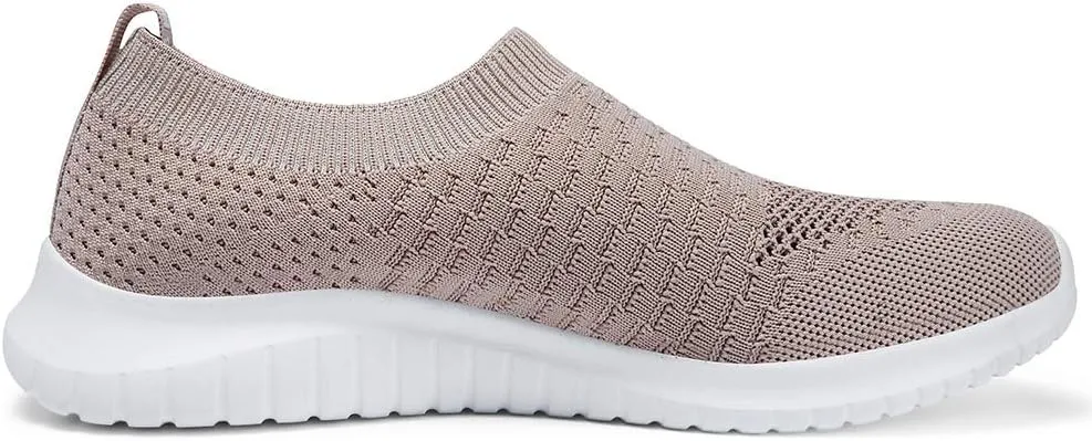 TIOSEBON Women's Athletic Walking Shoes Slip On Casual Mesh-Comfortable Tennis Workout Sneakers
