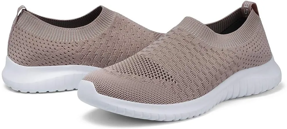TIOSEBON Women's Athletic Walking Shoes Slip On Casual Mesh-Comfortable Tennis Workout Sneakers