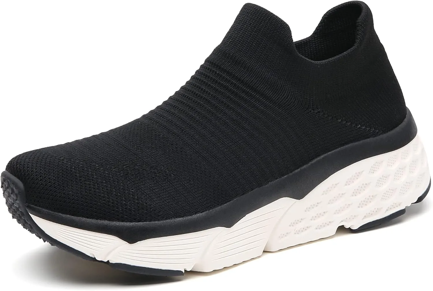 TSIODFO Women's Slip On Sock Walking Shoes Athletic Running Tennis Sneakers