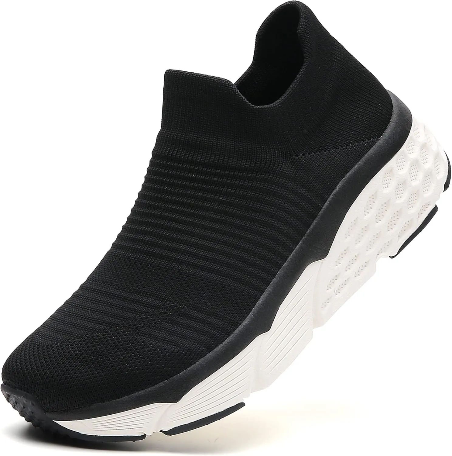 TSIODFO Women's Slip On Sock Walking Shoes Athletic Running Tennis Sneakers