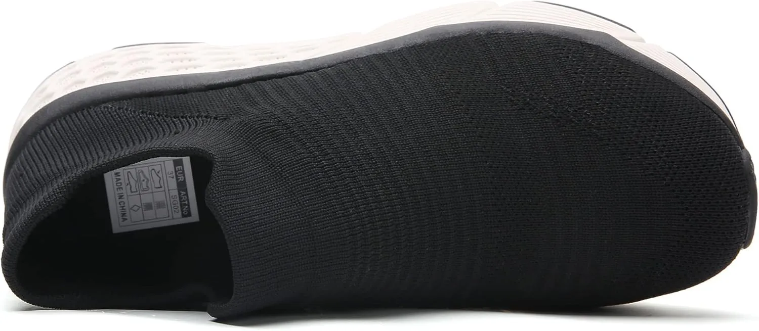 TSIODFO Women's Slip On Sock Walking Shoes Athletic Running Tennis Sneakers