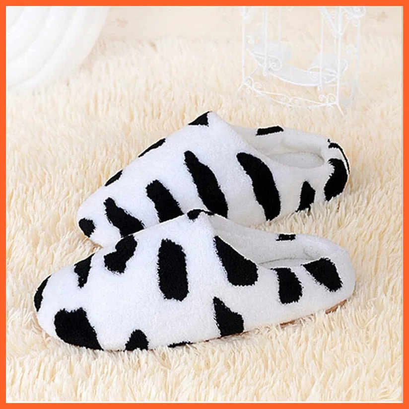 Unisex Winter Warm Soft Plush Indoor Slippers