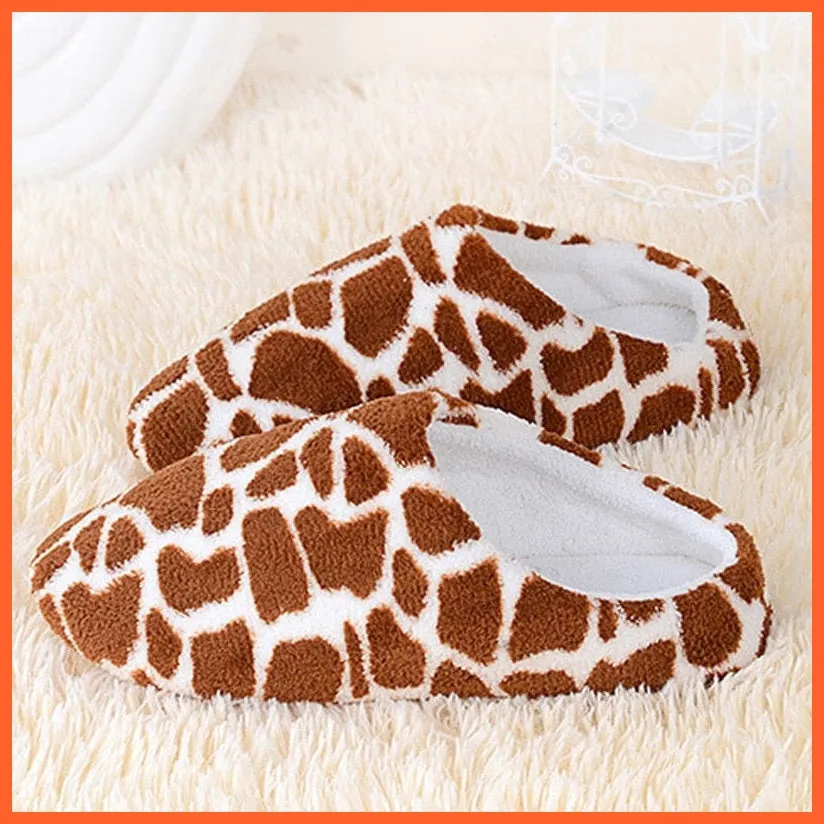 Unisex Winter Warm Soft Plush Indoor Slippers