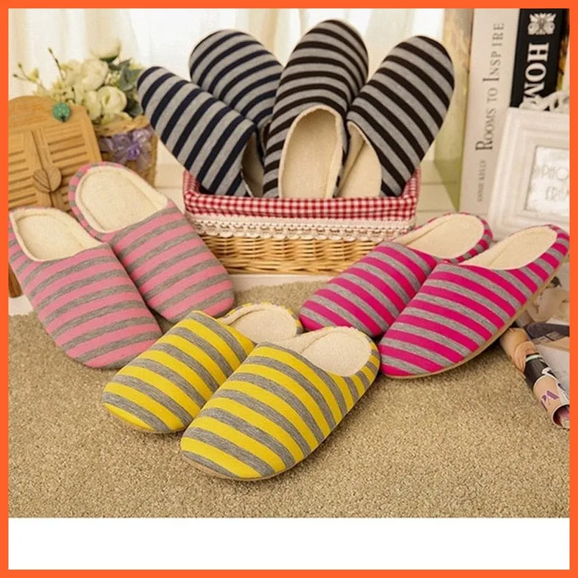 Unisex Winter Warm Soft Plush Indoor Slippers