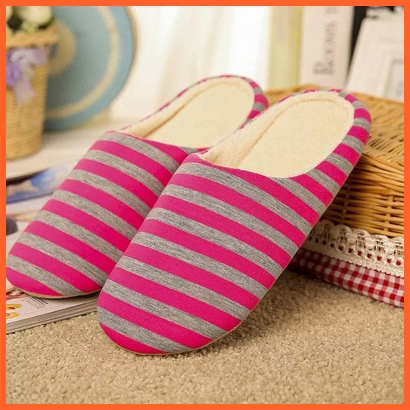 Unisex Winter Warm Soft Plush Indoor Slippers