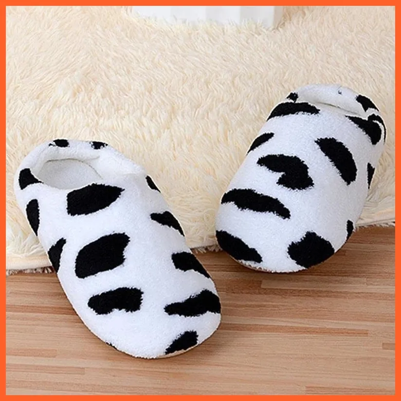 Unisex Winter Warm Soft Plush Indoor Slippers
