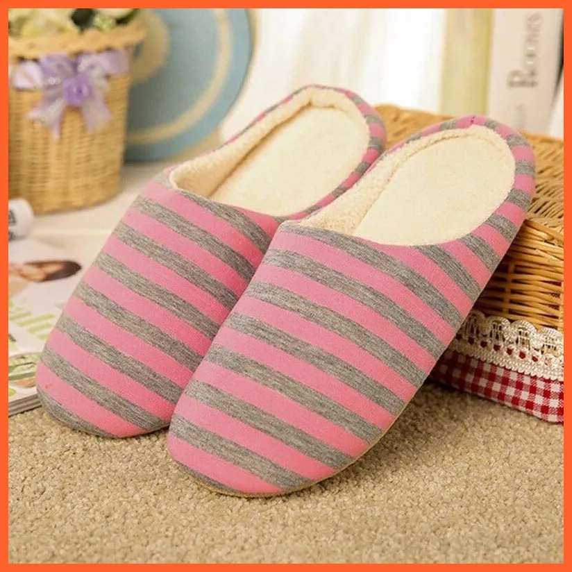 Unisex Winter Warm Soft Plush Indoor Slippers