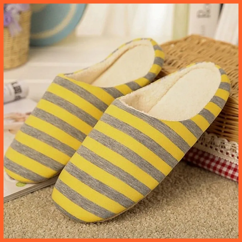 Unisex Winter Warm Soft Plush Indoor Slippers