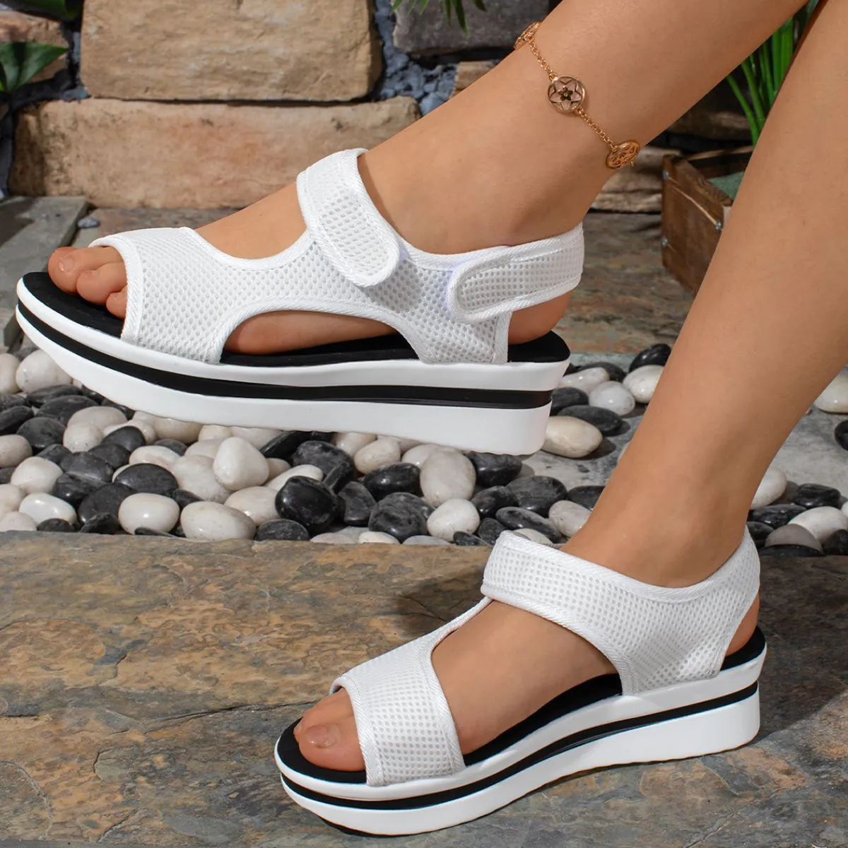 Velcro Mesh Breathable Sandals