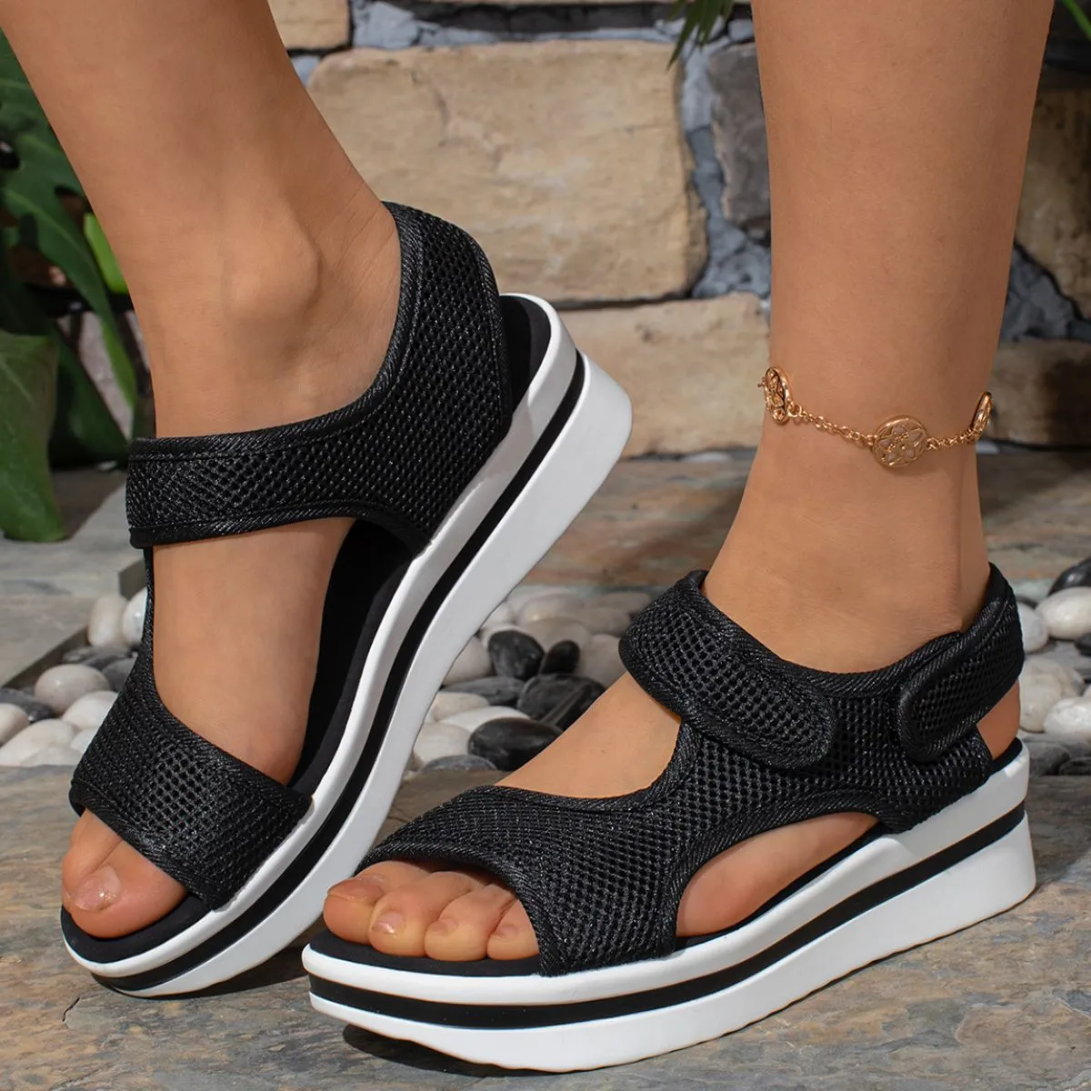 Velcro Mesh Breathable Sandals