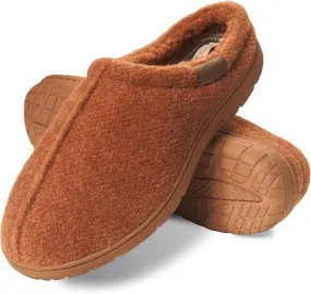 Weatherproof Vintage Men's Felt Slippers, Warm Lightweight Wool Slippers with Memory Foam, Cozy and Perfect for Working from Home Weatherproof Vintage Men's Felt Slippers, Warm Lightweight Wool Slippers with Memory Foam, Cozy and Perfect for Working from Home