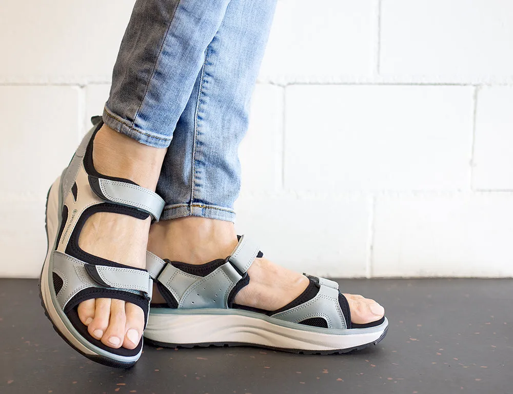 Womens Active Adjustable Komodo Light Blue White Hiking Sandals